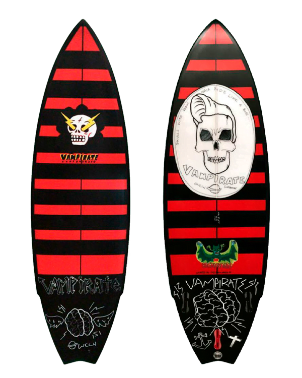 一回のみ使用☆Vampirate Surfboard 5’4 / 28.9 Lt