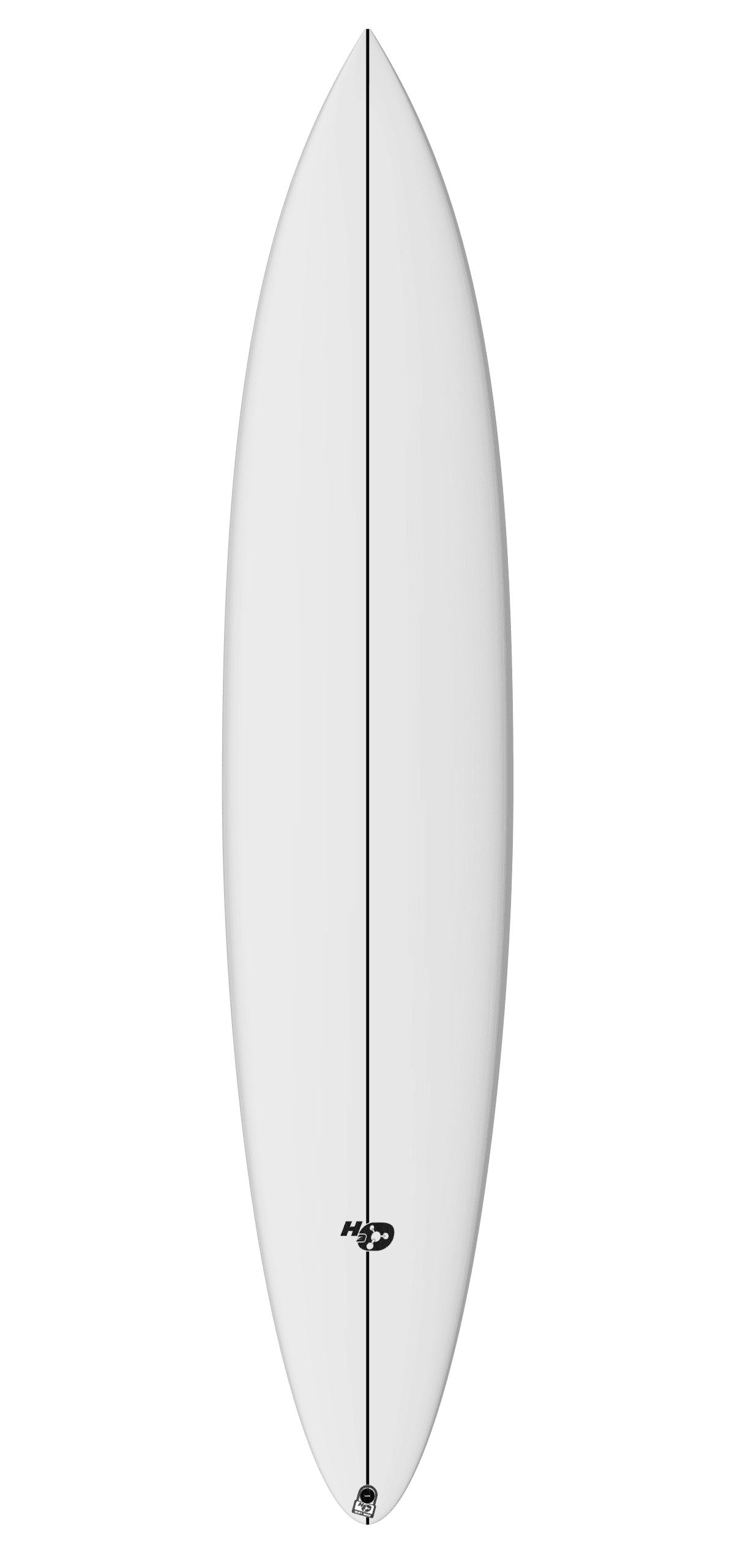 Heavy water Demon surfboard by Glassing Monkey deck view