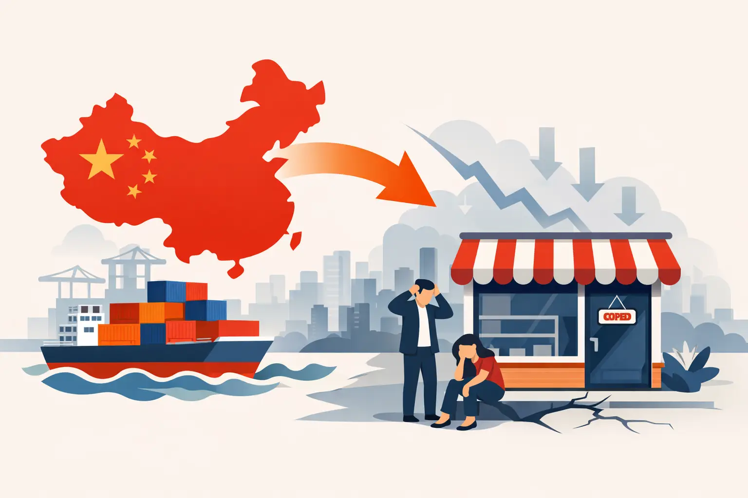 Cómo el mercado chino está matando al comercio local