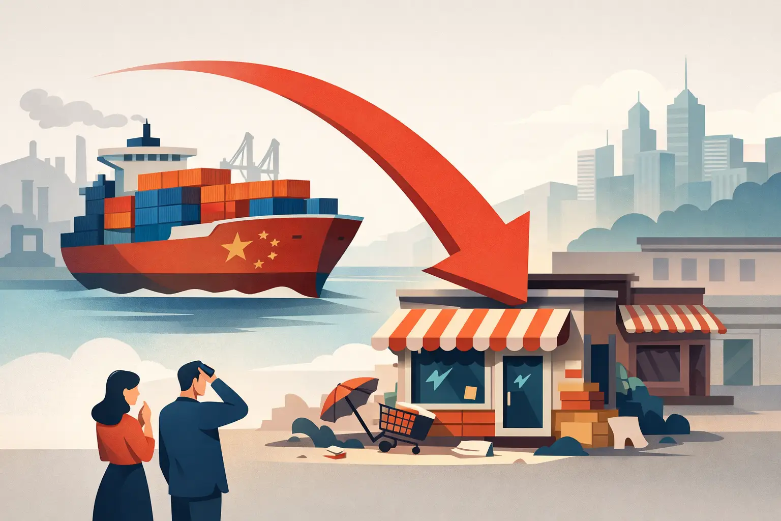 Cómo el mercado chino está matando al comercio local