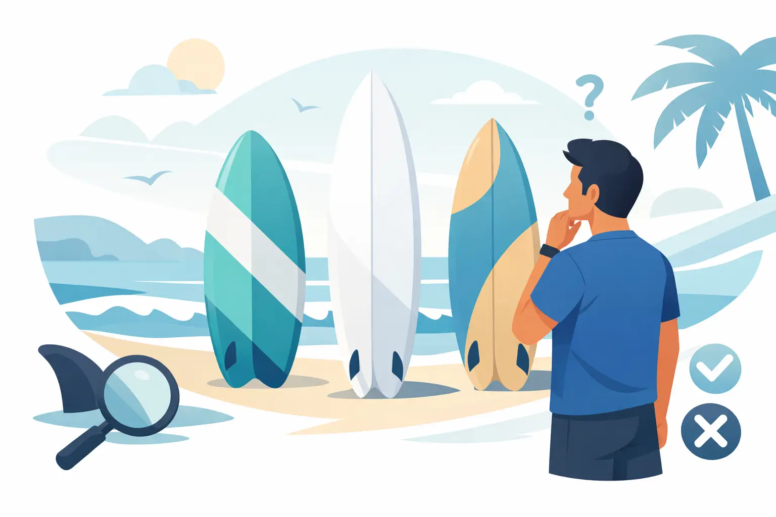 Cómo elegir tabla surf sin equivocarte