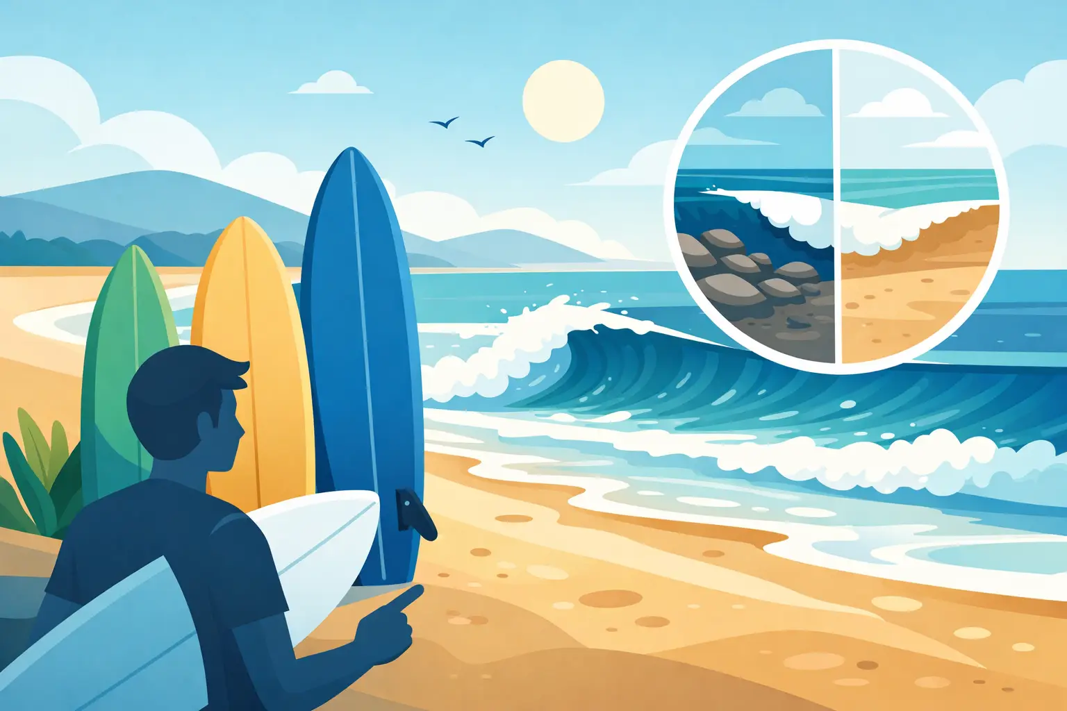 Cómo elegir una tabla surf para beach break