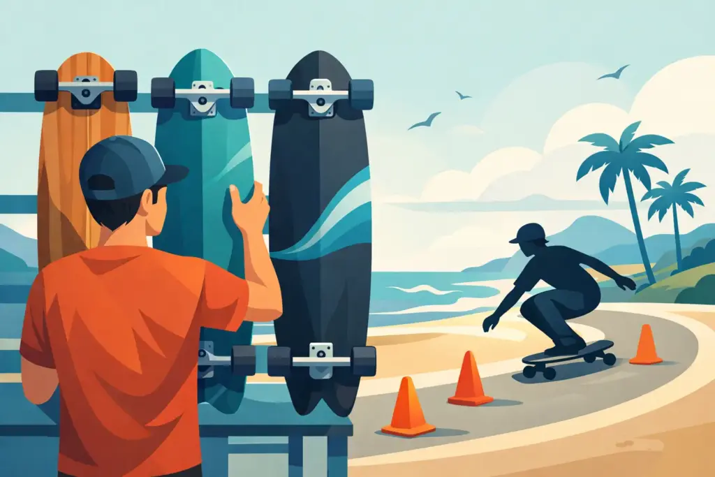 Cómo escoger longboard de maniobra sin fallar