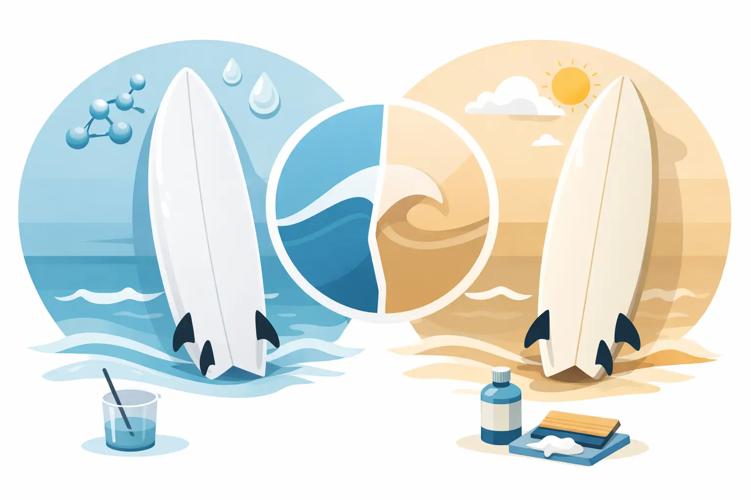 Epoxy o poliuretano surf: qué elegir