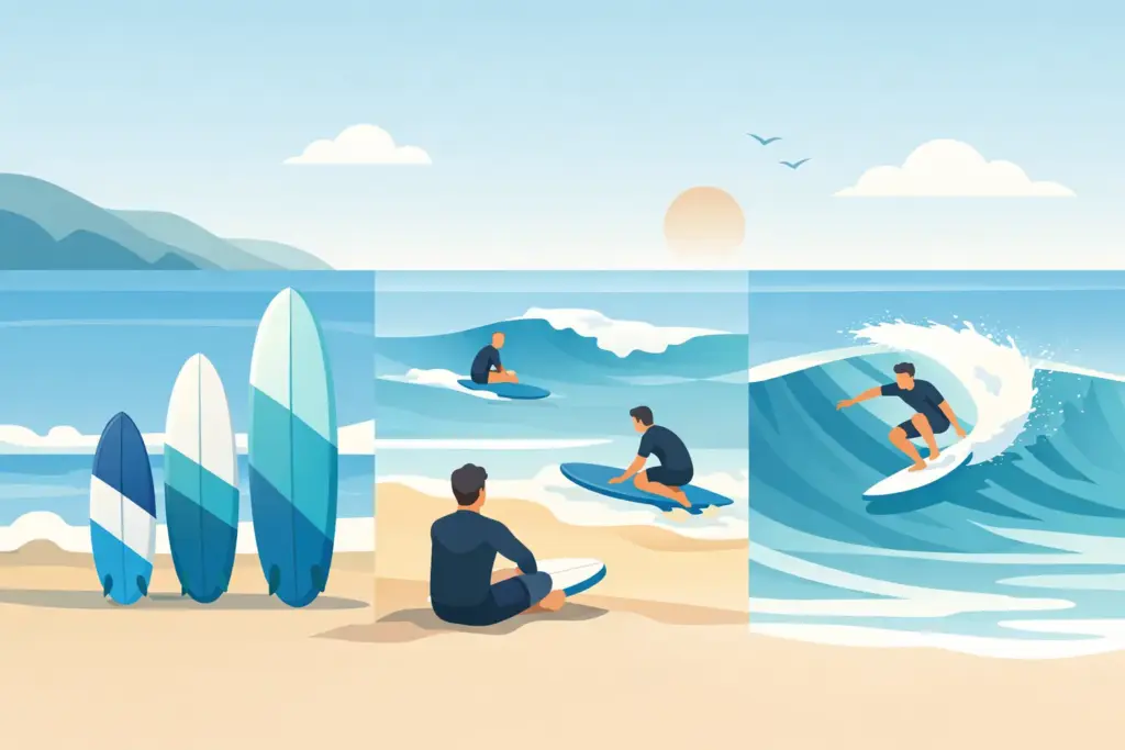 Guía de tablas por nivel para surfistas