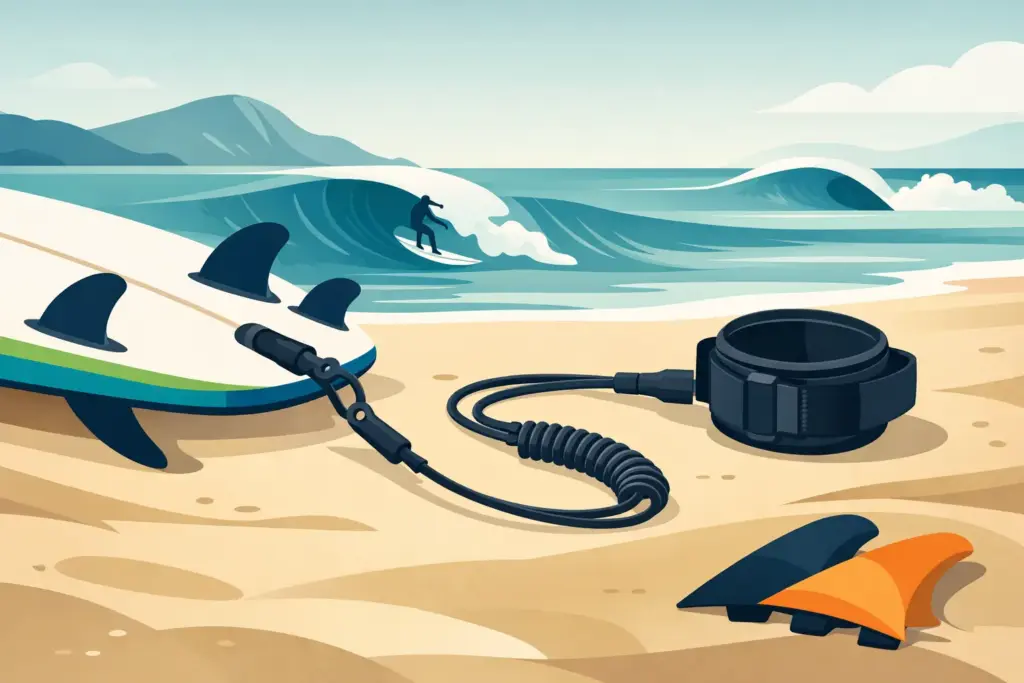 Invento surf: mejor leash según tu surfing