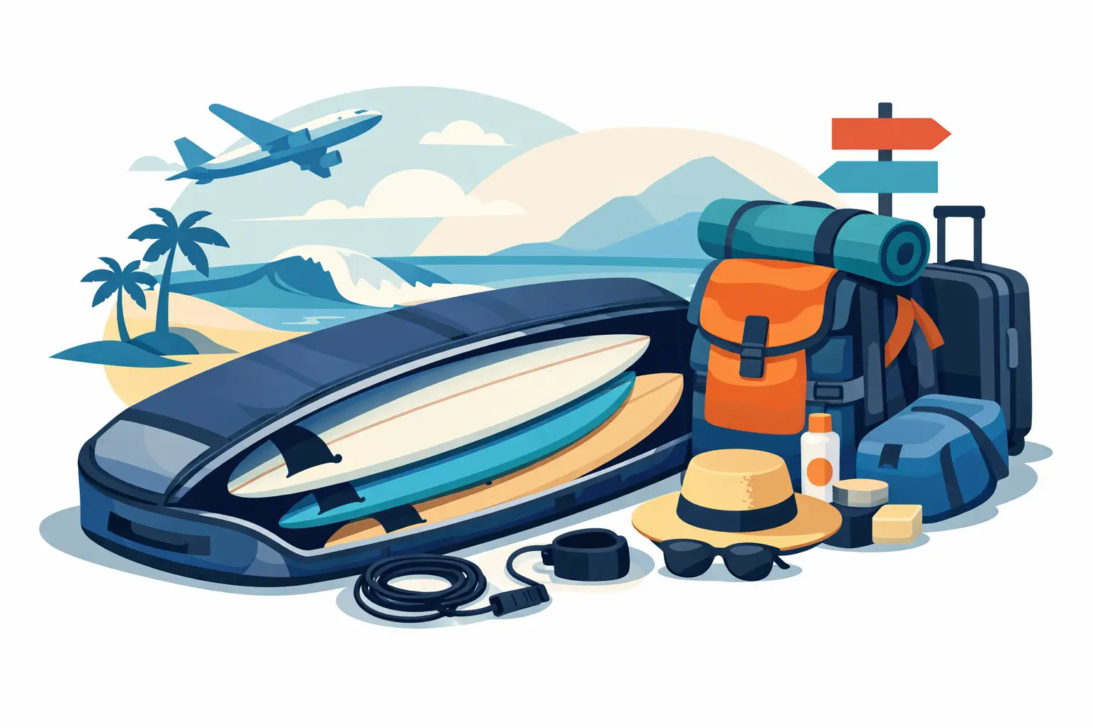 Cómo montar un quiver de viaje que funcione