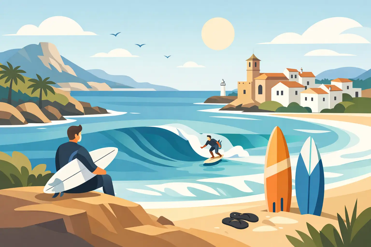 Reseñas sobre spots de surf en España