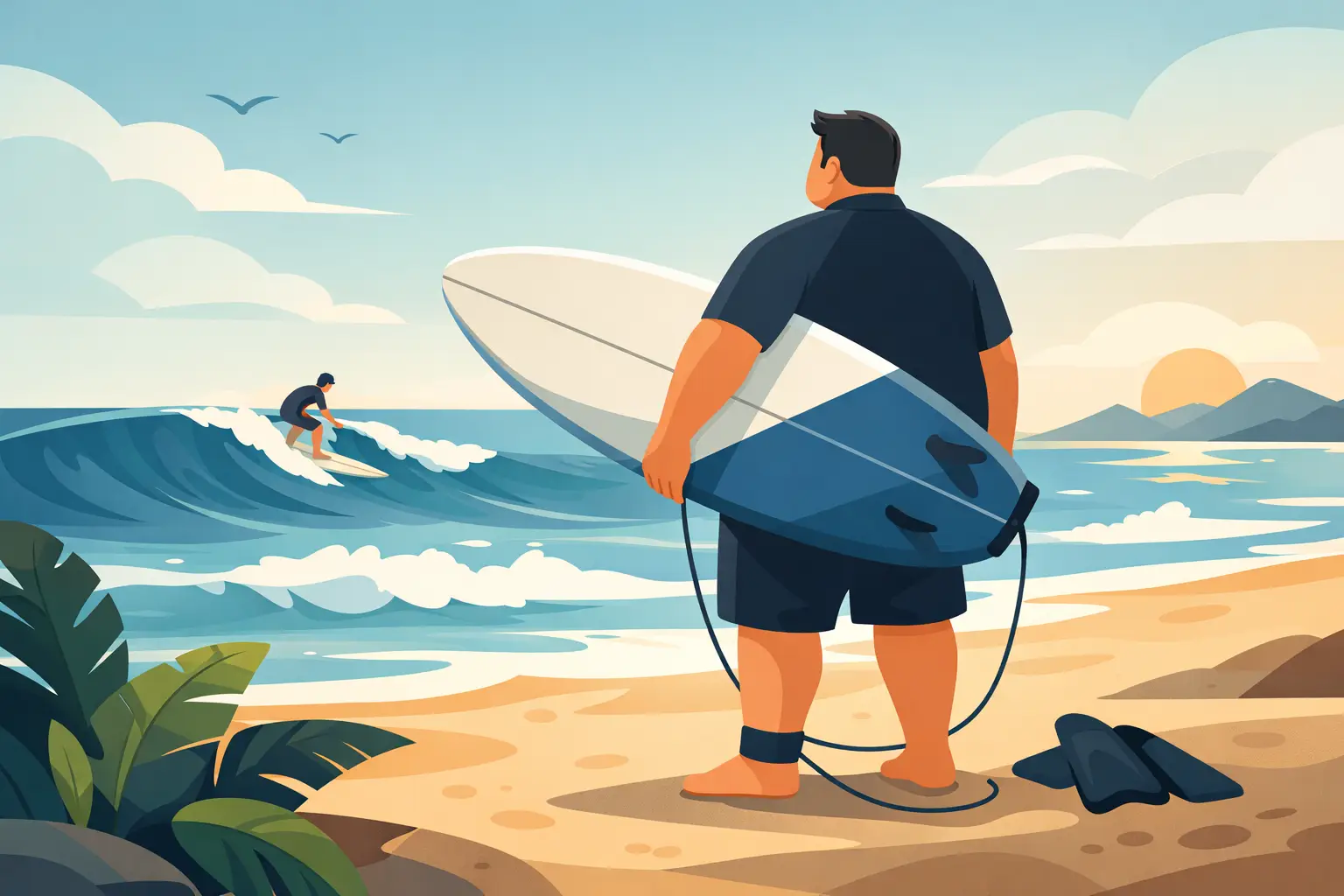 Surfboard para surfistas pesados que funciona