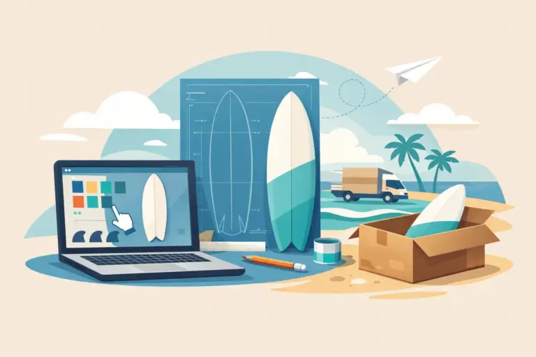 Cómo encargar una surfboard custom online