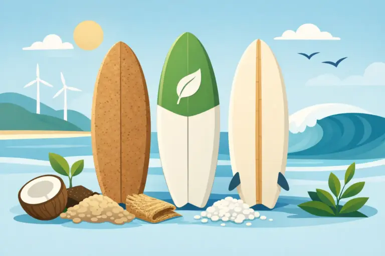 Materiales sostenibles en surfboards que rinden